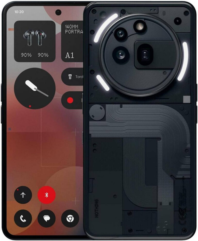 z smartphone with transparent design and AMOLED display